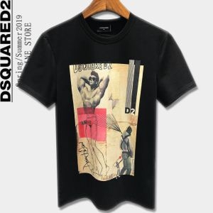DSQUARED2 ヴィンテージ感 ディースクエアード 高い品質を誇る Tシャツ/ティーシャツ優れもの 2色可選