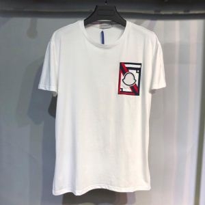 人気が高いブランドMONCLERモンクレール tシャツ コピートリコロール塗りの刺繍ロゴショートスリーブ