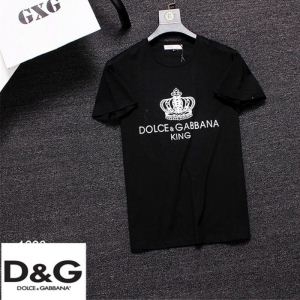 Dolce&Gabbana ドルチェ＆ガッバーナ 半袖Tシャツ 3色可選 2019年新作通販 唯一無二の存在 とても爽やかな着心地