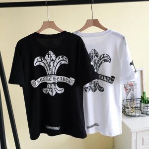 2019年春夏の流行アイテム CHROME HEARTS クロムハーツ半袖Tシャツ個性を表現する 2色可選