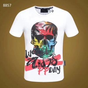 2色可選 フィリッププレイン PHILIPP PLEIN 2019年新作通販 Tシャツ/ティーシャツ ヴィンテージ感 オトナの余裕