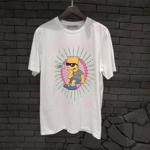 Off-Whiteオフホワイト tシャツ コピーomaa036s191850030188ロゴシンプソンズコラボのカジュアル半袖メンズ