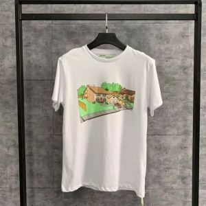 Off-Whiteオフホワイト tシャツ コピーARCHITECTUREラウンドネックストレートヘム半袖omaa036s191850370188
