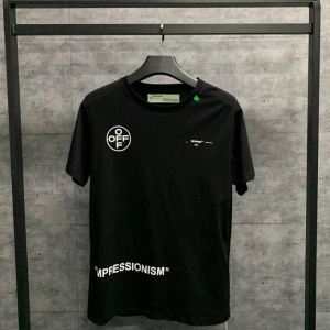 2019年春夏新作Off-Whiteオフホワイト Tシャツ コピーimpressionismメンズ丸首半袖2色可選
