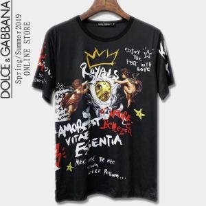 VIP価格セール　Dolce&Gabbana半袖ｔシャツスーパーコピープリントドルガバ コピー　ストレッチの効いたアイテム　超人気優良品　
