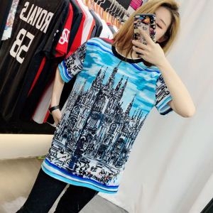 見つけてほしい一品　Dolce&Gabbanaドルガバスーパーコピー半袖ｔシャツ　プリント2019ｔシャツコピー　男女兼用ゆとり快適な着心地　好評なアイテム　