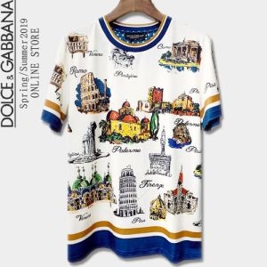 超激得大人気　Dolce&Gabbana半袖ｔシャツスーパーコピー男女兼用ドルガバ ｔシャツコピー　爽やかな着心地　通年使えるアイテム　相性抜群
