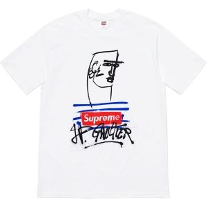 19春夏最新モデル アクティブシーンに心地よい Tシャツ/半袖 2色可選 Supreme &times; Jean Paul Gaultier Tee