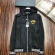 VERSACE Greek Key-trimmed hooded jacket スタイルを魅力的に映るアイテム ヴェルサーチ ジャケット メンズ コピー 相性抜群 安価