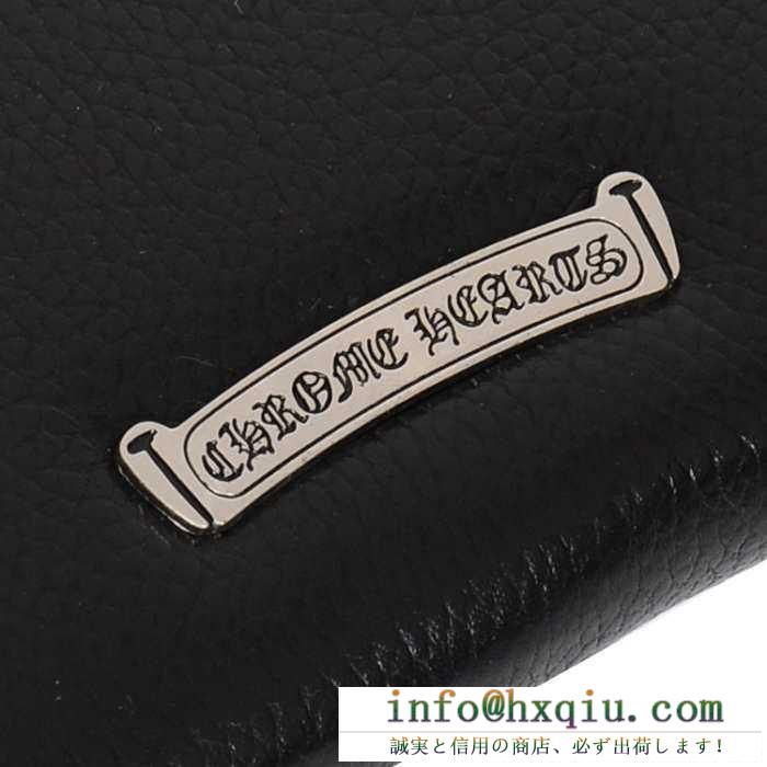人気定番得価CHROME HEARTS クロムハーツ 財布 ラウンドファスナー 小さい コンパクト シンプル ミニ サイズ ウォレット