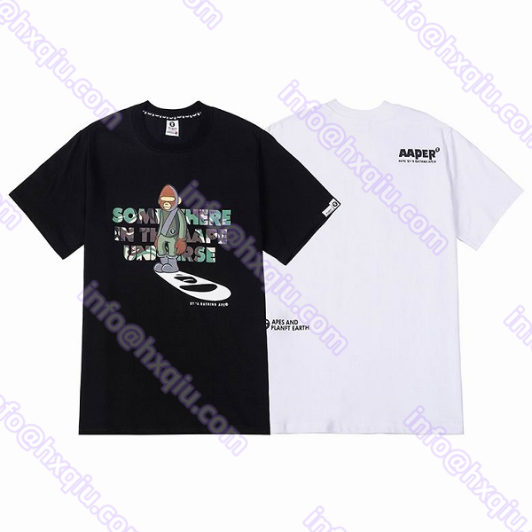 ベイシング エイプ A BATHING APE丸首ネックTシャツコピー