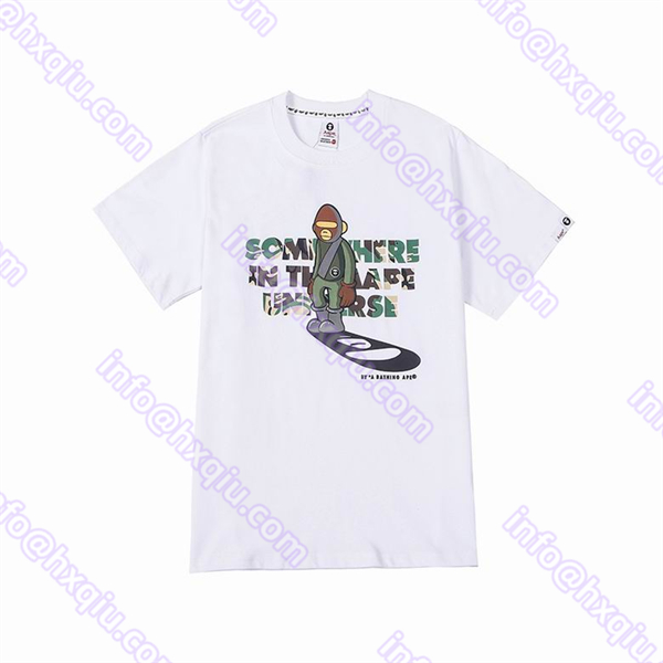 ベイシング エイプ A BATHING APE丸首ネックTシャツコピー