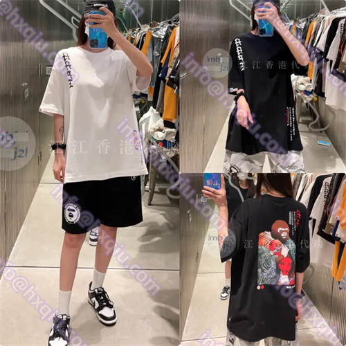 A BATHING APE ベイシング エイプ丸首ネックTシャツ通販