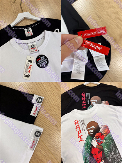 A BATHING APE ベイシング エイプ丸首ネックTシャツ通販