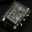 BRM ビーアールエム メンズ腕時計 日本製クオーツ 6針 サファイヤクリスタル風防 日付表示 レザー