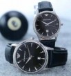 2015 首胸ロゴ  ARMANI アルマーニ 恋人腕時計 サファイヤクリスタル風防 日付表示 3色可選 オリジナル　クオーツ?ムーブメント