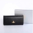 2017新作 定番 VIVIENNE WESTWOOD ヴィヴィアン ウエストウッド 長財布 レザー 二つ折り小銭入れ ロング ウォレット OPIO SAFFIANO WALLET 321525 BLACK ブラック